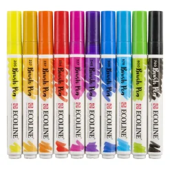 Ecoline Brush Pen, 10st.-Talens Best