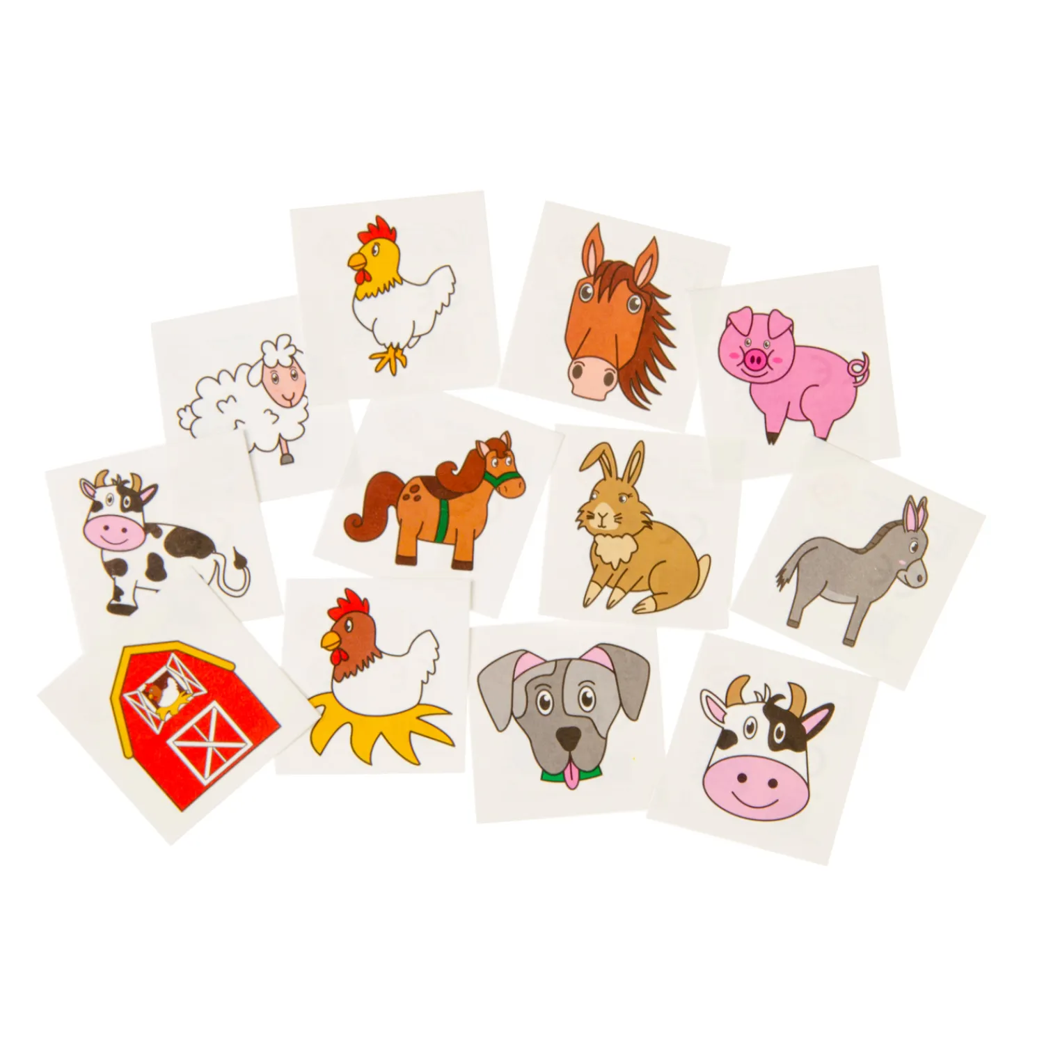 Duckiez Tattoos Boerderijdieren, 12st. Sale