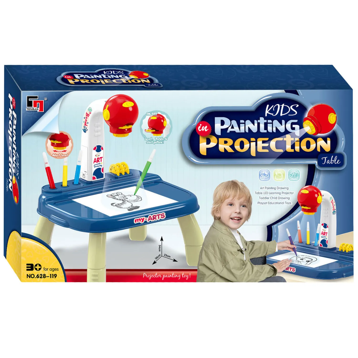 Teken Projectietafel Blauw> Outlet