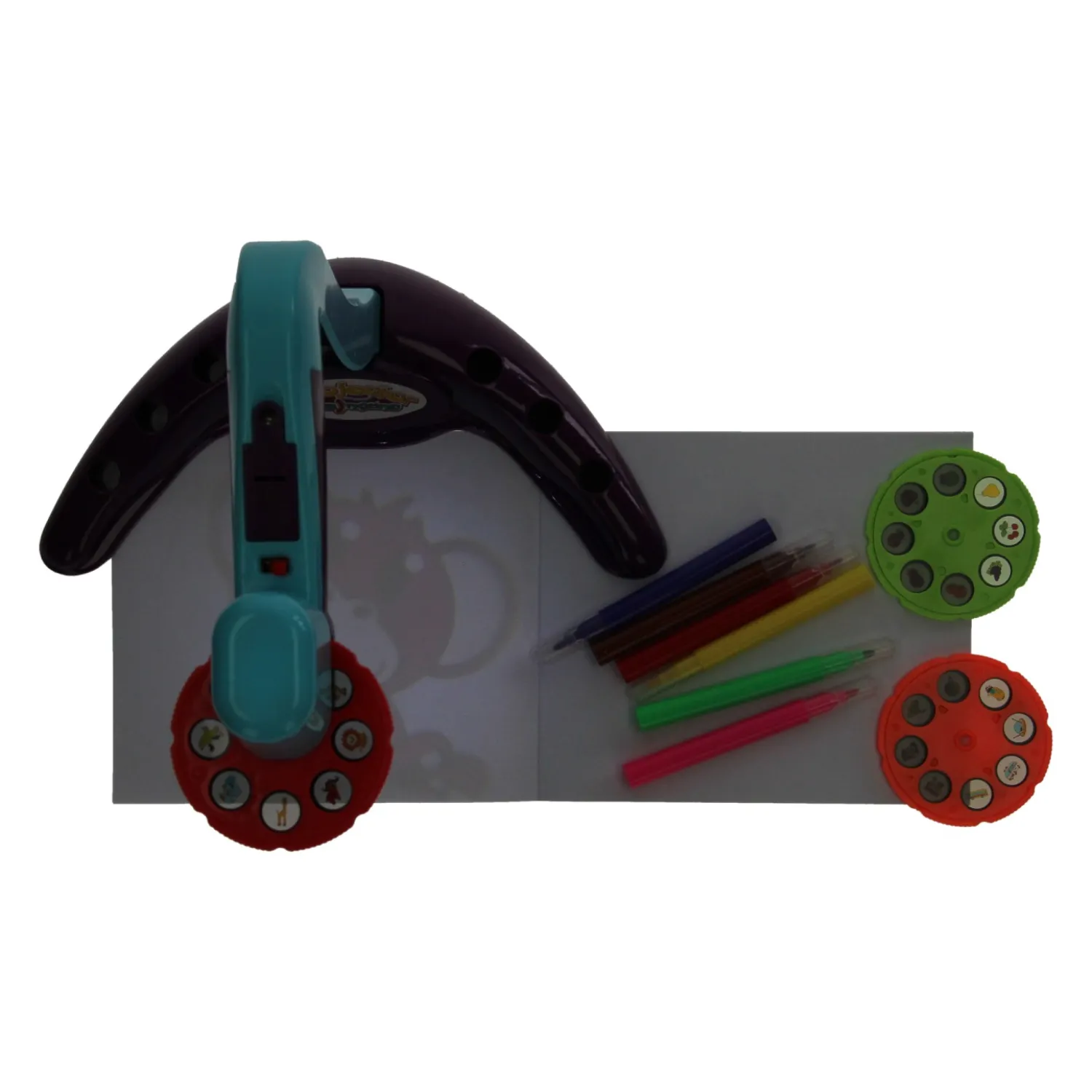 Teken Projector Blauw Paars, 11dlg.>