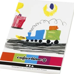 Tekenblok Wit A4 120gr, 50 Vellen>Creativ Company New