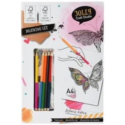 Tekenset met Kleurpotloden- Best