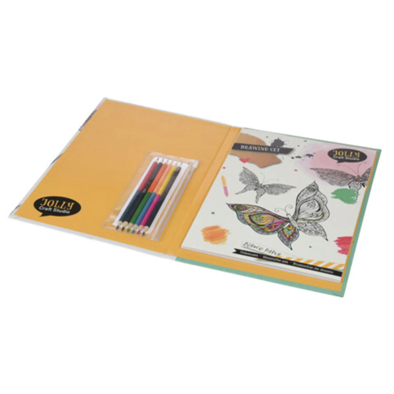 Tekenset met Kleurpotloden- Best