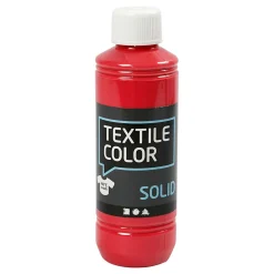 Creativ Company Textile Color Dekkende Textielverf - Rood, 250ml