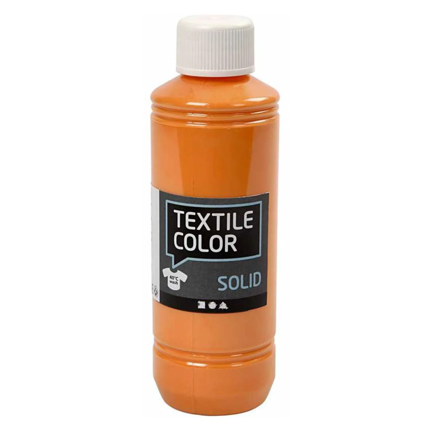 Textile Color Dekkende Textielverf - Oranje, 250ml-Creativ Company Clearance