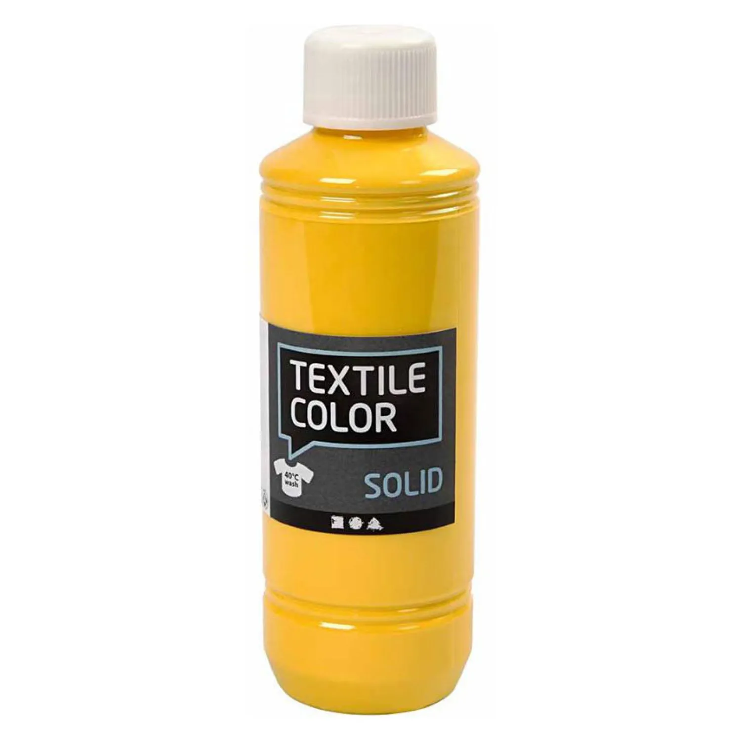 Textile Color Dekkende Textielverf - Geel, 250ml>Creativ Company