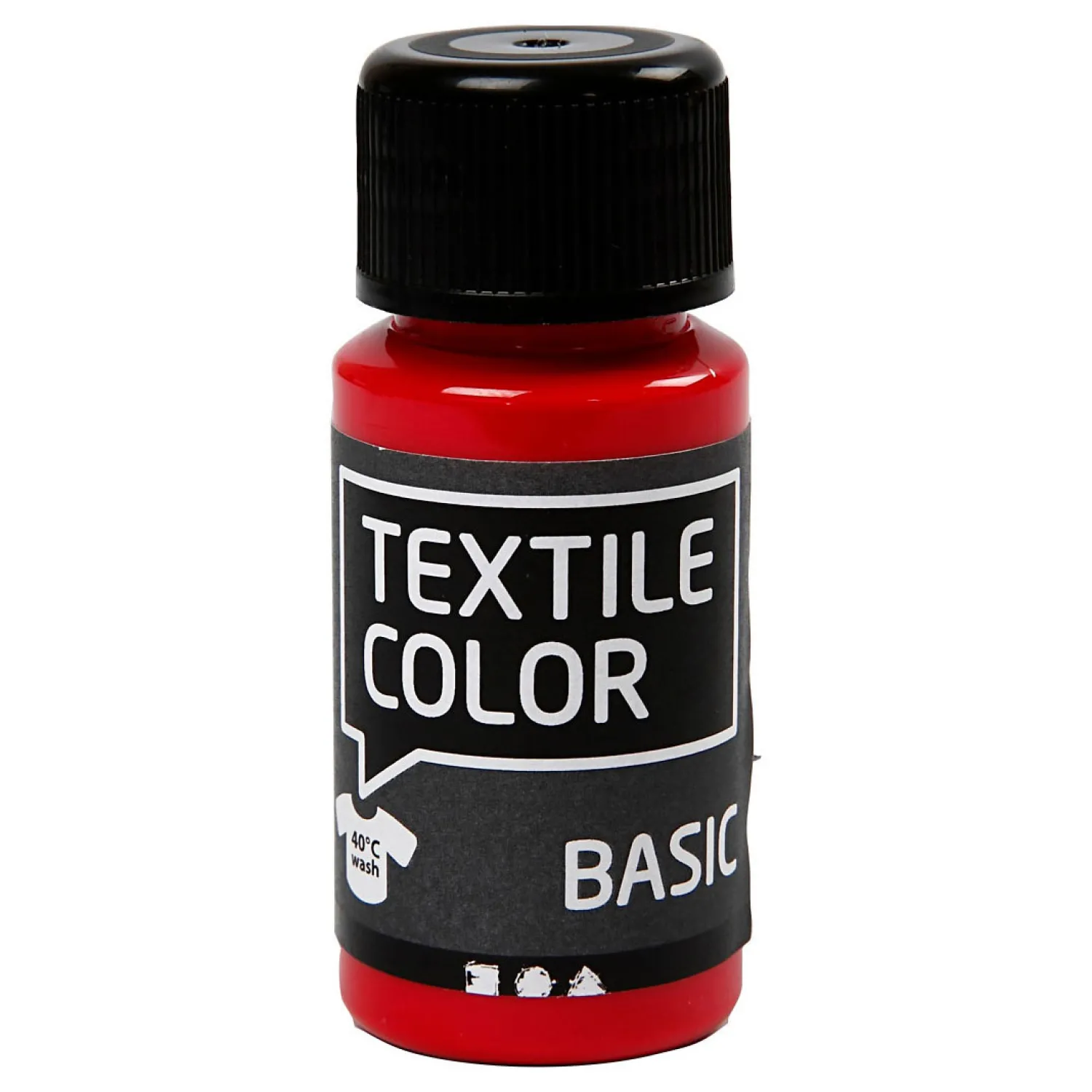 Creativ Company Textile Color Semi-dekkende Textielverf - Primair Rood, 50ml Sale