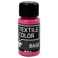 Textile Color Semi-dekkende Textielverf - Roze, 50ml>Creativ Company Hot