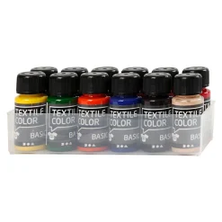 Creativ Company Textile Color Semi-dekkende Textielverf, 12x50ml