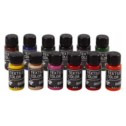 Creativ Company Textile Color Semi-dekkende Textielverf, 12x50ml