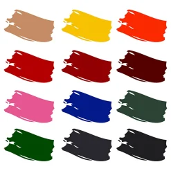 Creativ Company Textile Color Semi-dekkende Textielverf, 12x50ml