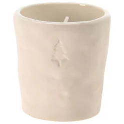 Theelichthouder Kerst Wit, 12st.- Clearance