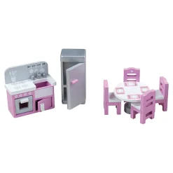 Houten Poppenhuis Meubels Keuken, 9dlg.-Tidlo Clearance