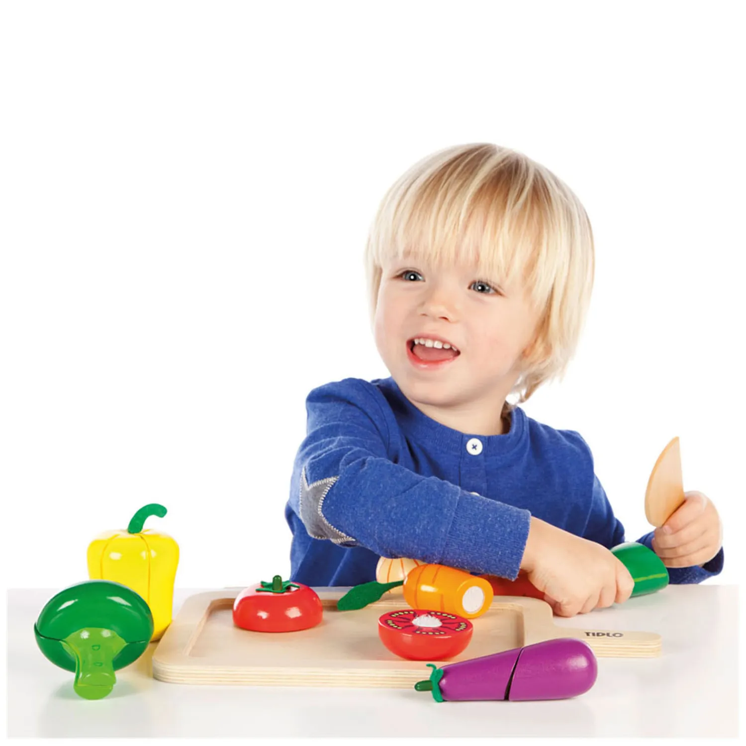 Houten Snijgroenten Speelset, 20dlg.-Tidlo Hot