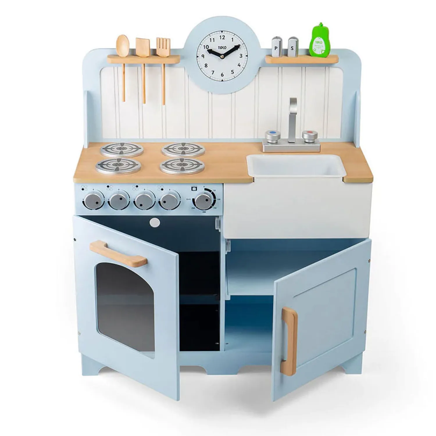 Houten Speelkeuken Landelijk,7dlg.>Tidlo Discount