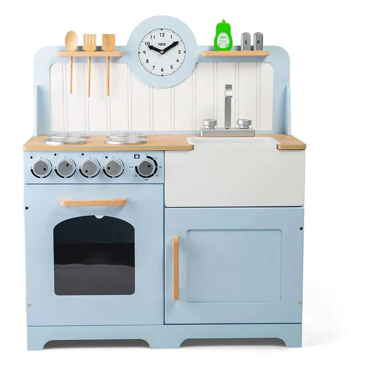 Houten Speelkeuken Landelijk,7dlg.>Tidlo Discount