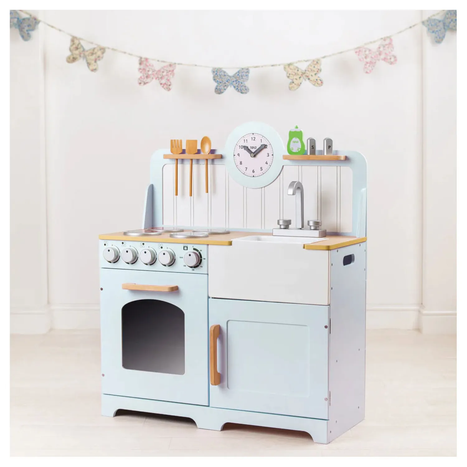 Houten Speelkeuken Landelijk,7dlg.>Tidlo Discount