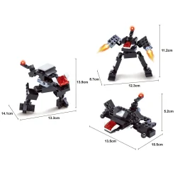 Titans Robot Bouwblokjes Bouwset 3-in-1- New
