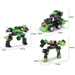Titans Robot Bouwblokjes Bouwset 3-in-1- New