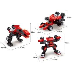 Titans Robot Bouwblokjes Bouwset 3-in-1- New