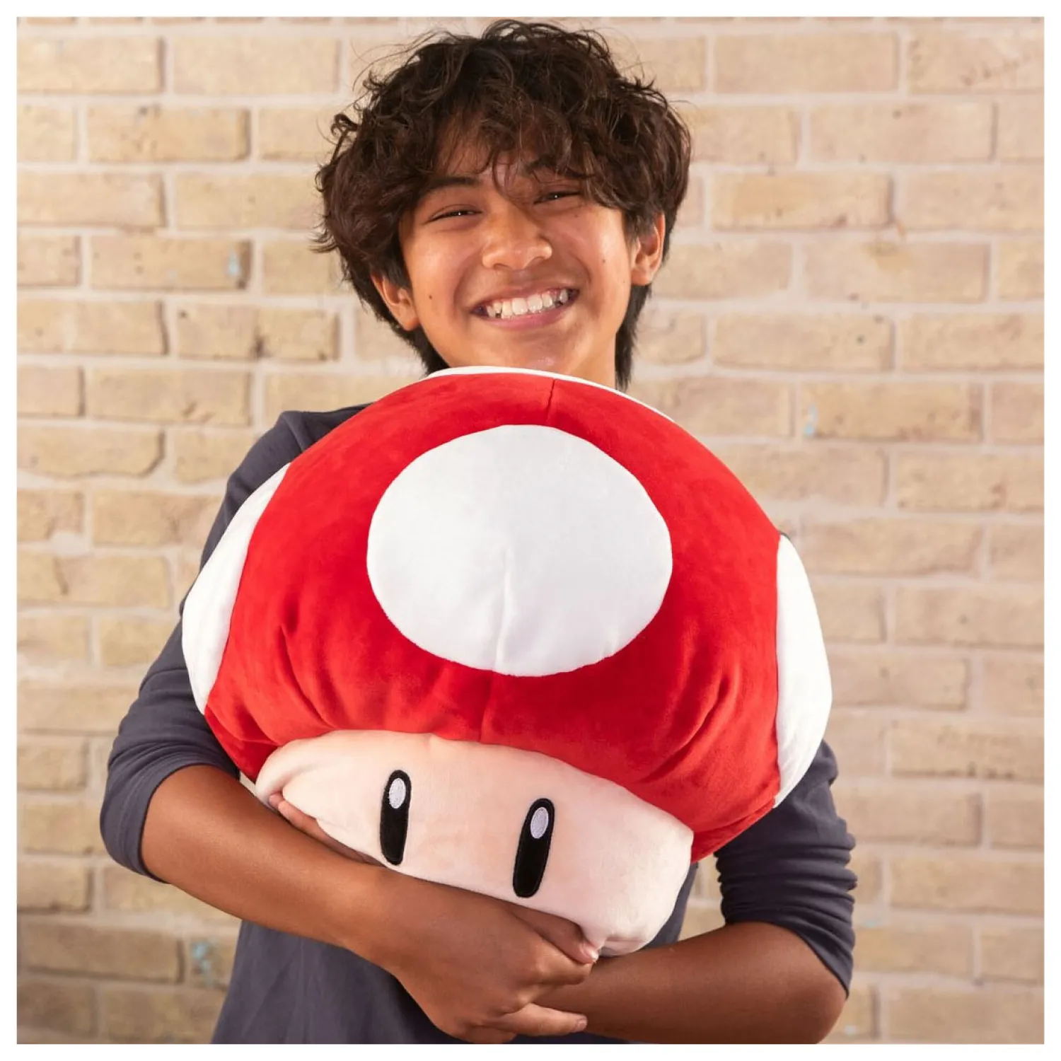 Tomy Mocchi Mocchi Mega Super Mario Mushroom Pluchen Knuffel New