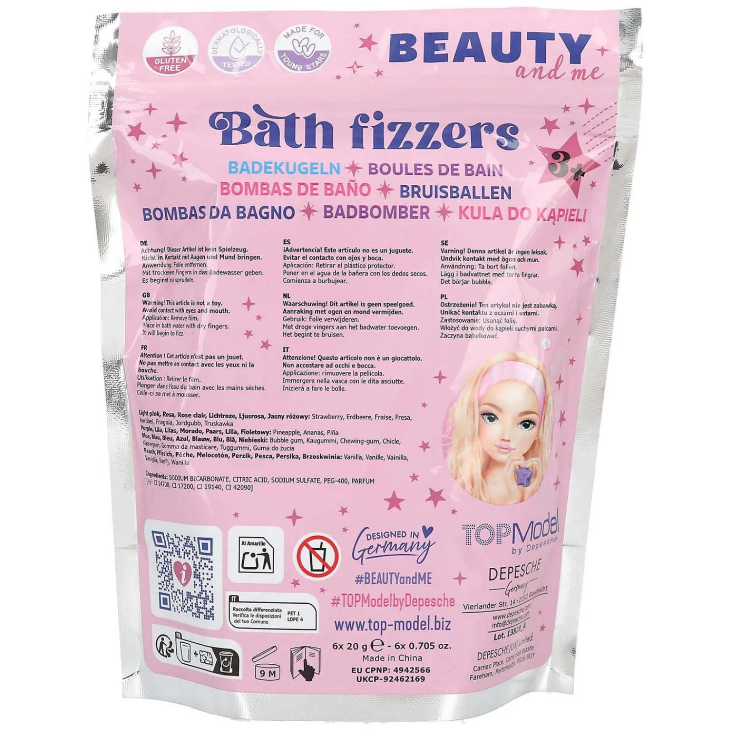 TOPModel Badbommen Sterren Beauty and Me - 6st.