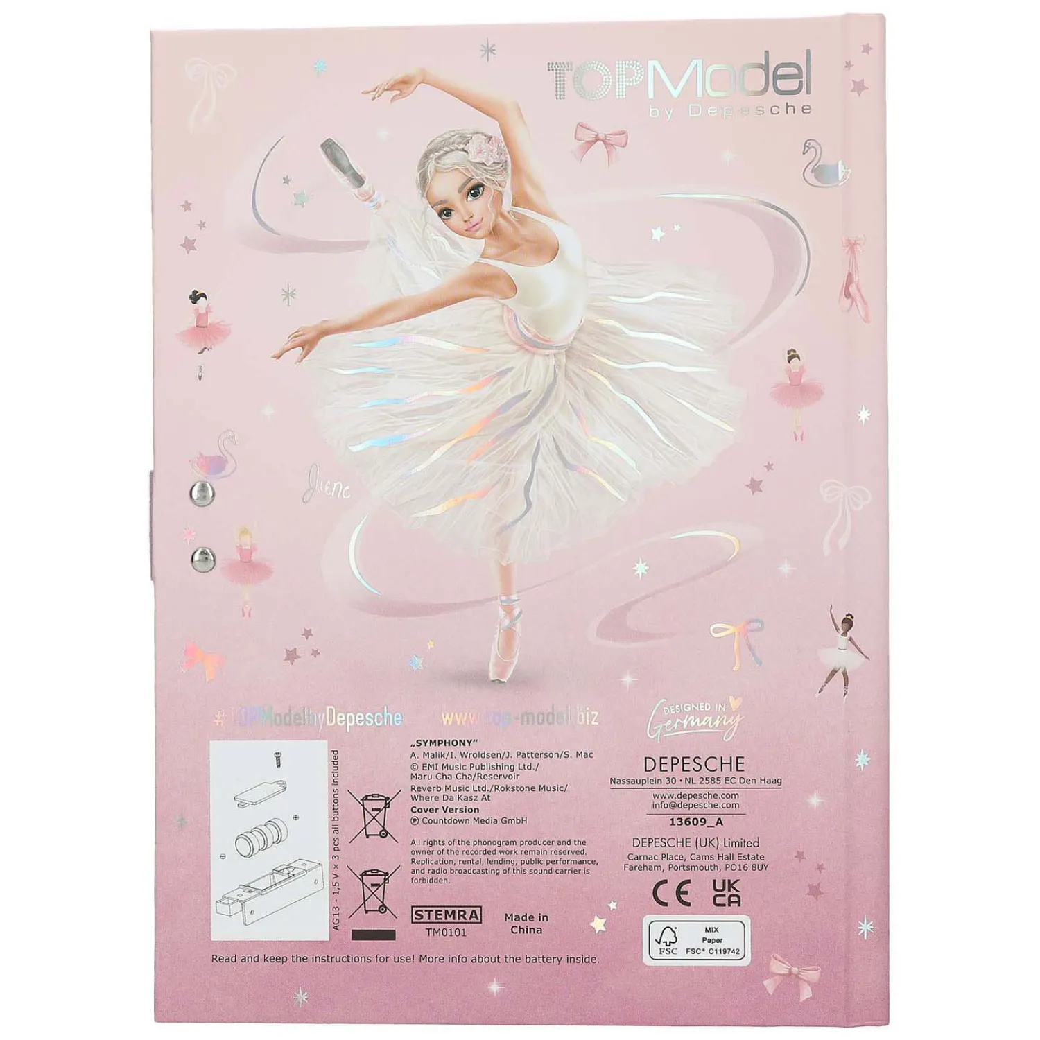 TOPModel Dagboek met Code Ballet Clearance