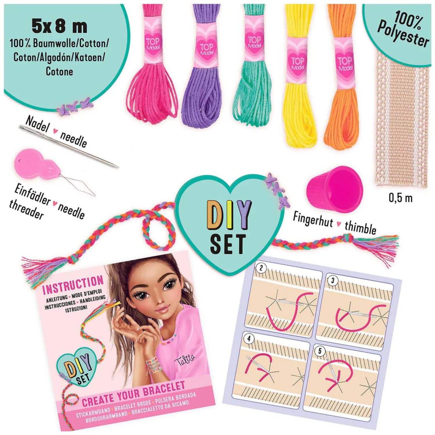 DIY Maak je eigen Geborduurde Armbanden-TOPModel New