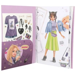 Dress me up Stickerboek Groot Rebel Kitty-TOPModel Hot