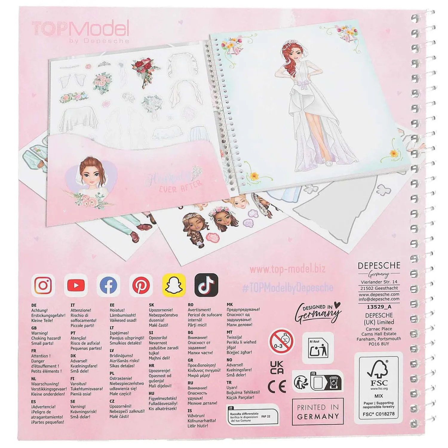 TOPModel Dress Me Up Stickerboek Wedding Best