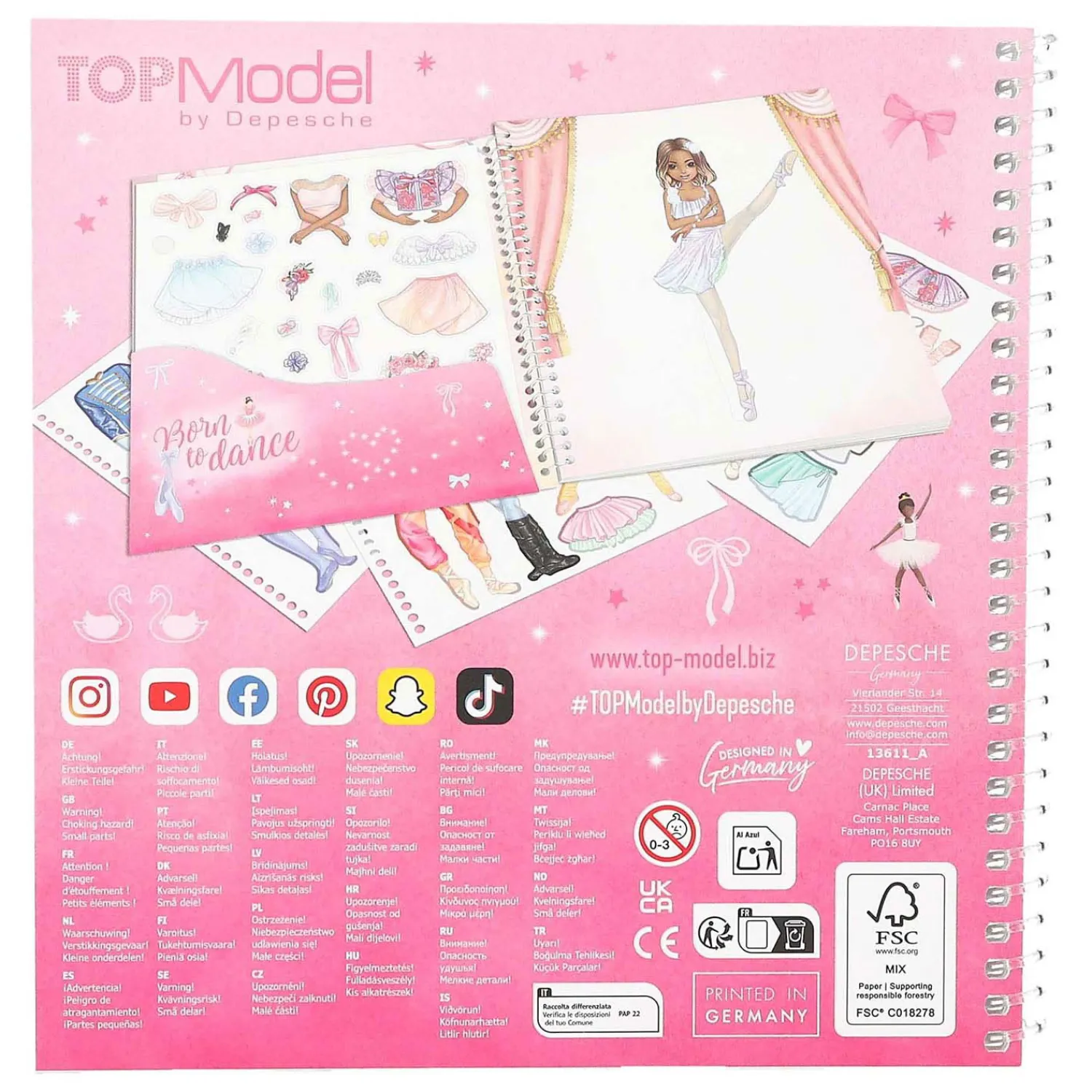 Dress Me Up Stickerboek Ballet>TOPModel Hot