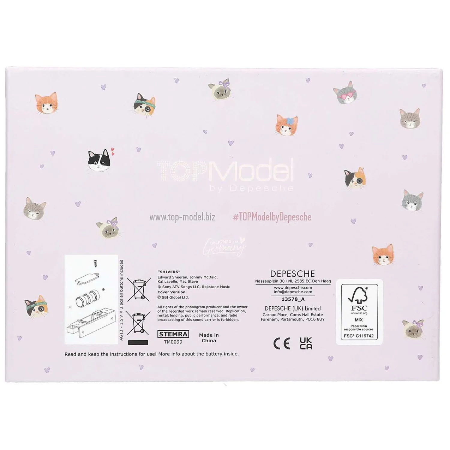 Grote Sieradendoos met Code en Geluid Cat Love-TOPModel New
