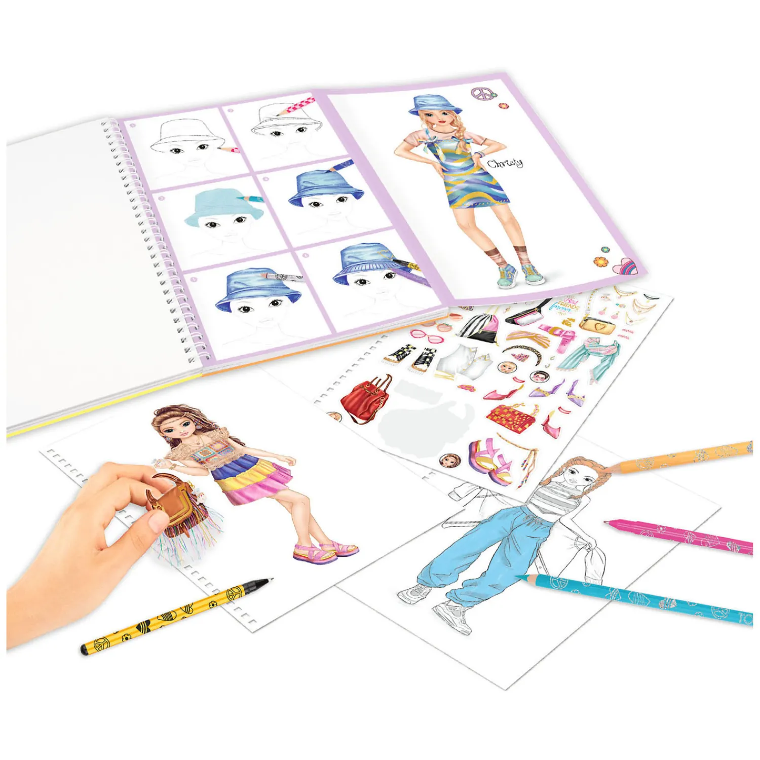 Kleurboek met Potloden>TOPModel New