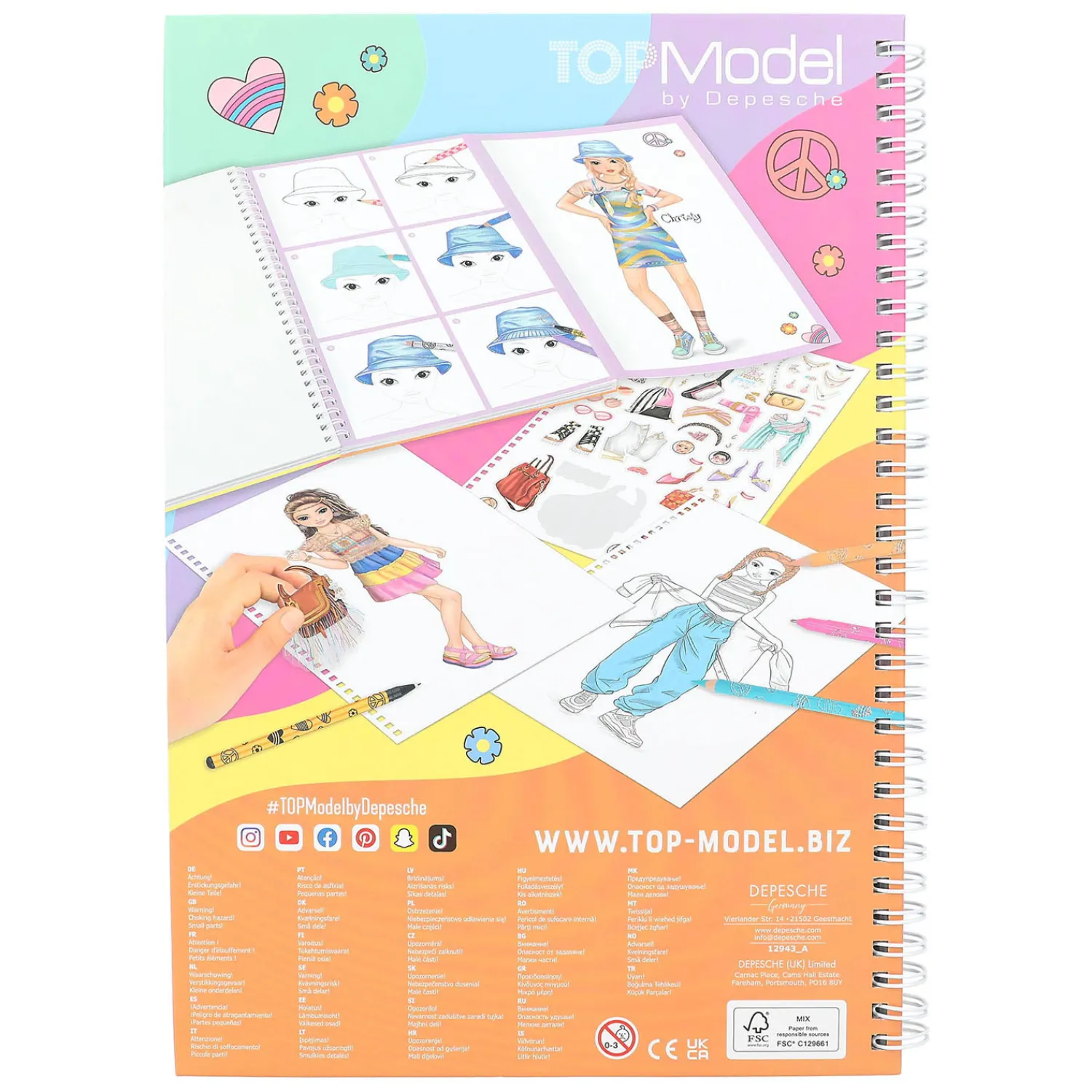 Kleurboek met Potloden>TOPModel New