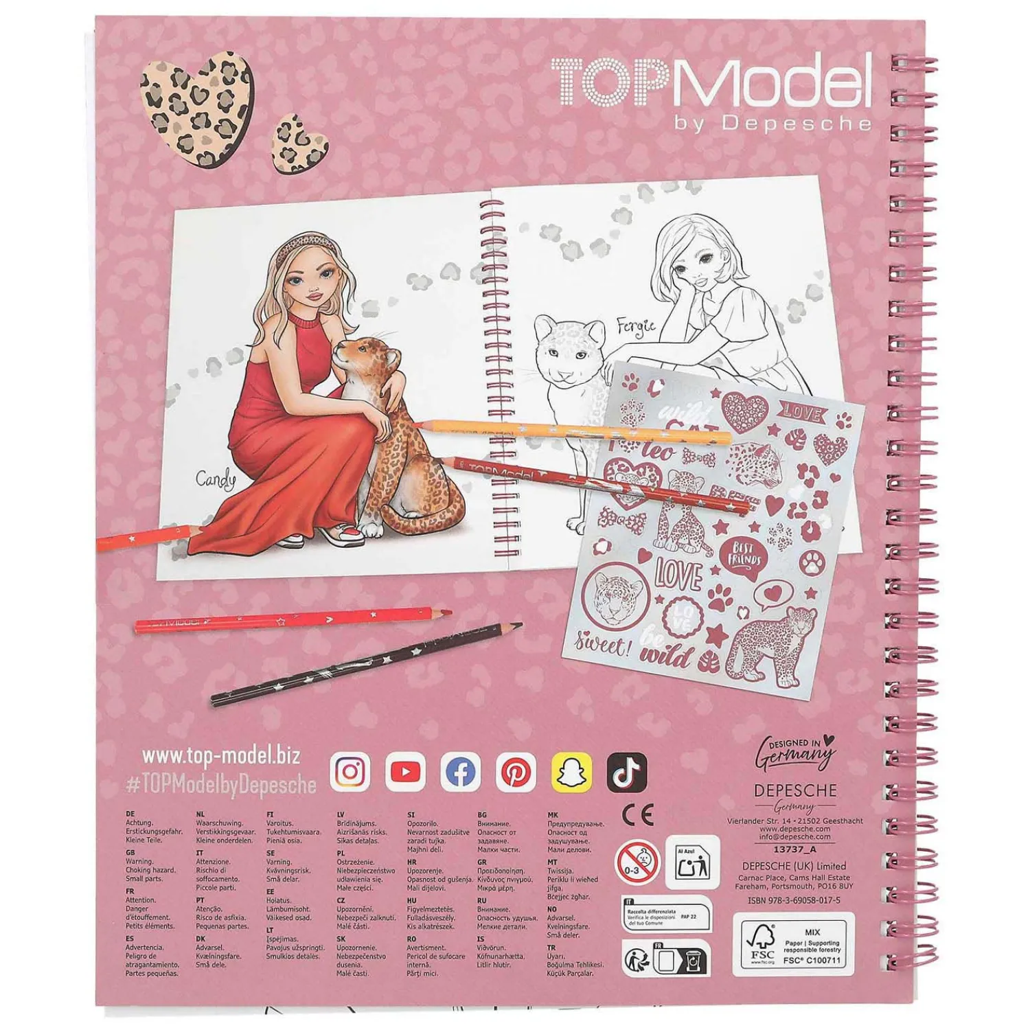 Kleurboek Panterprint>TOPModel Sale