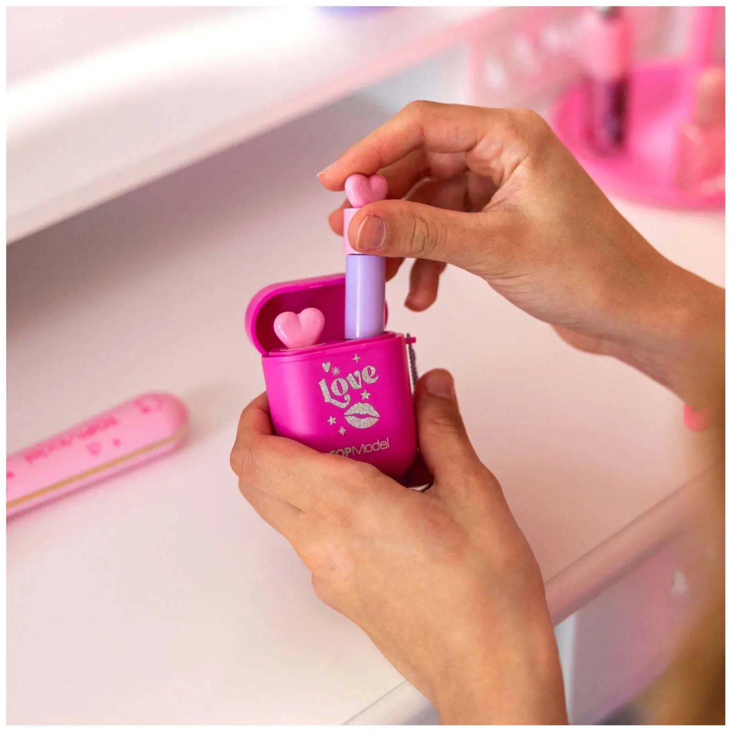 Lipgloss in Oordopjes Doosje - 2st.-TOPModel