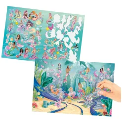 TOPModel Metallic Stickerworld Zeemeermin Stickerboek Clearance