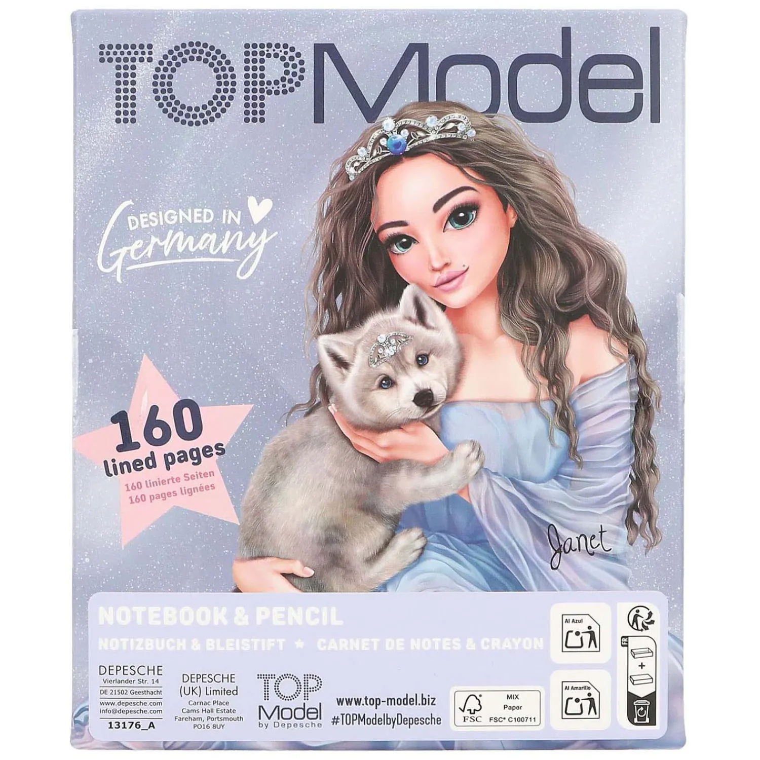 Notitieboek & Potlood Wolf-TOPModel Hot