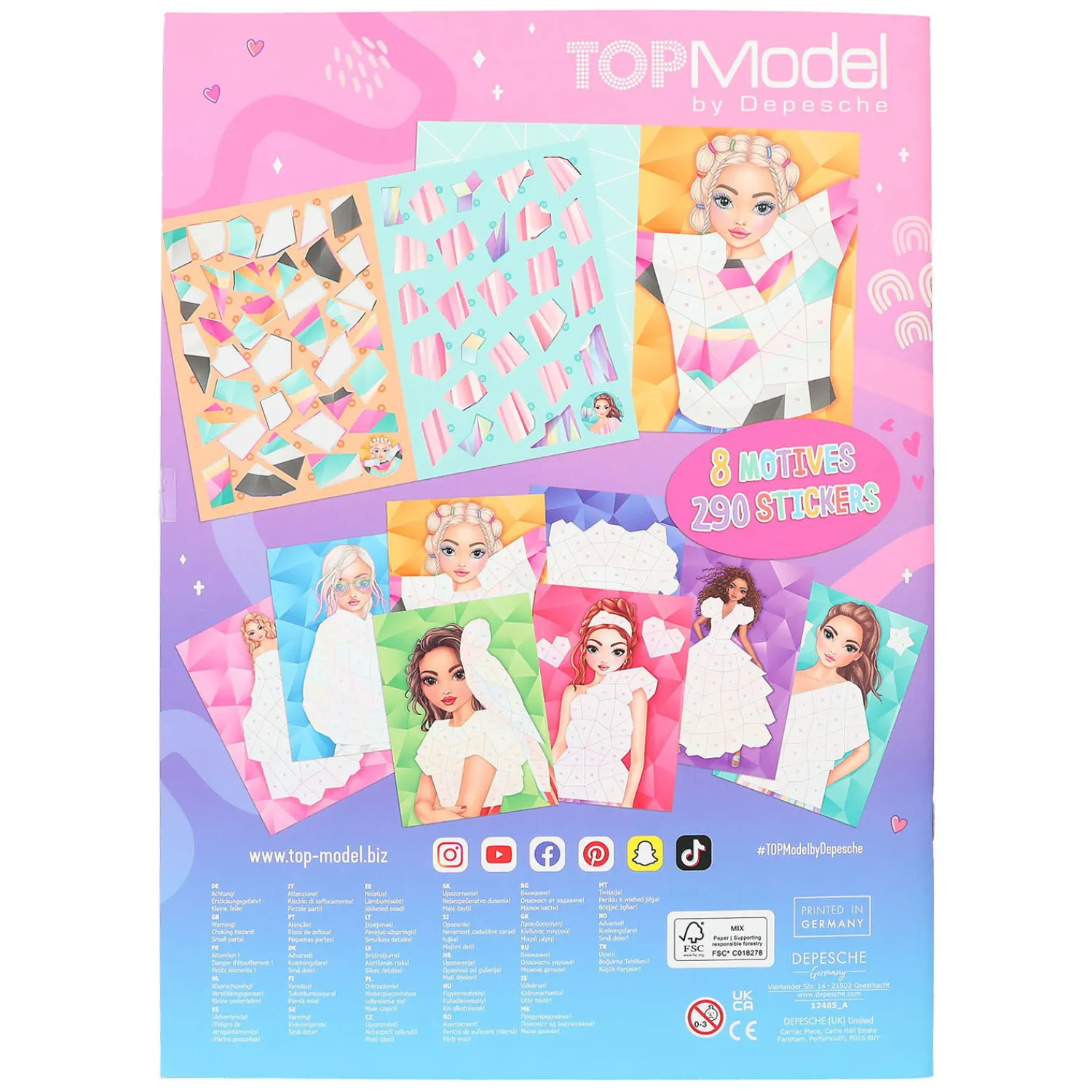 Nummer Stickers Fantasy-TOPModel Best