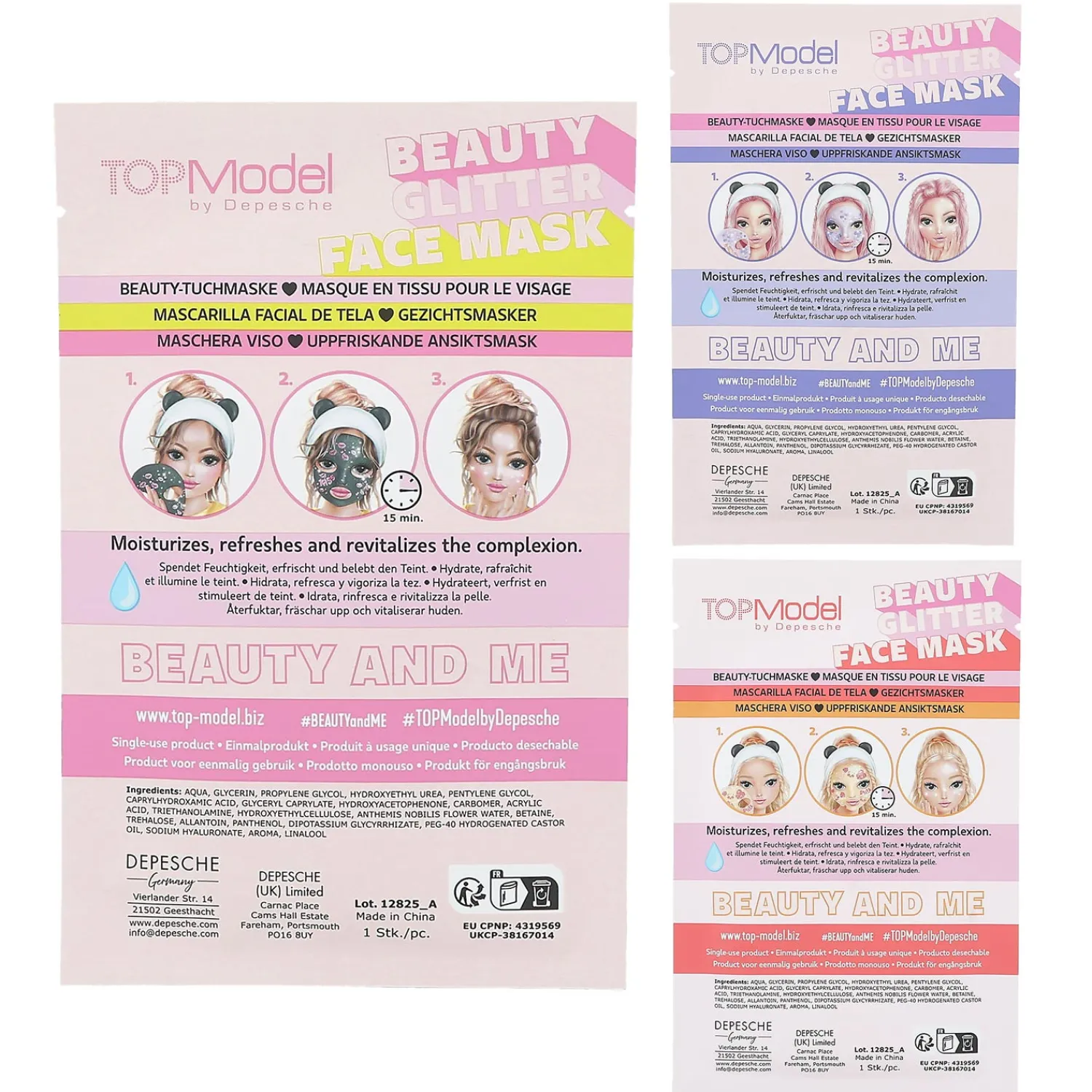 Sheetmasker Glitter Beauty And Me>TOPModel Online