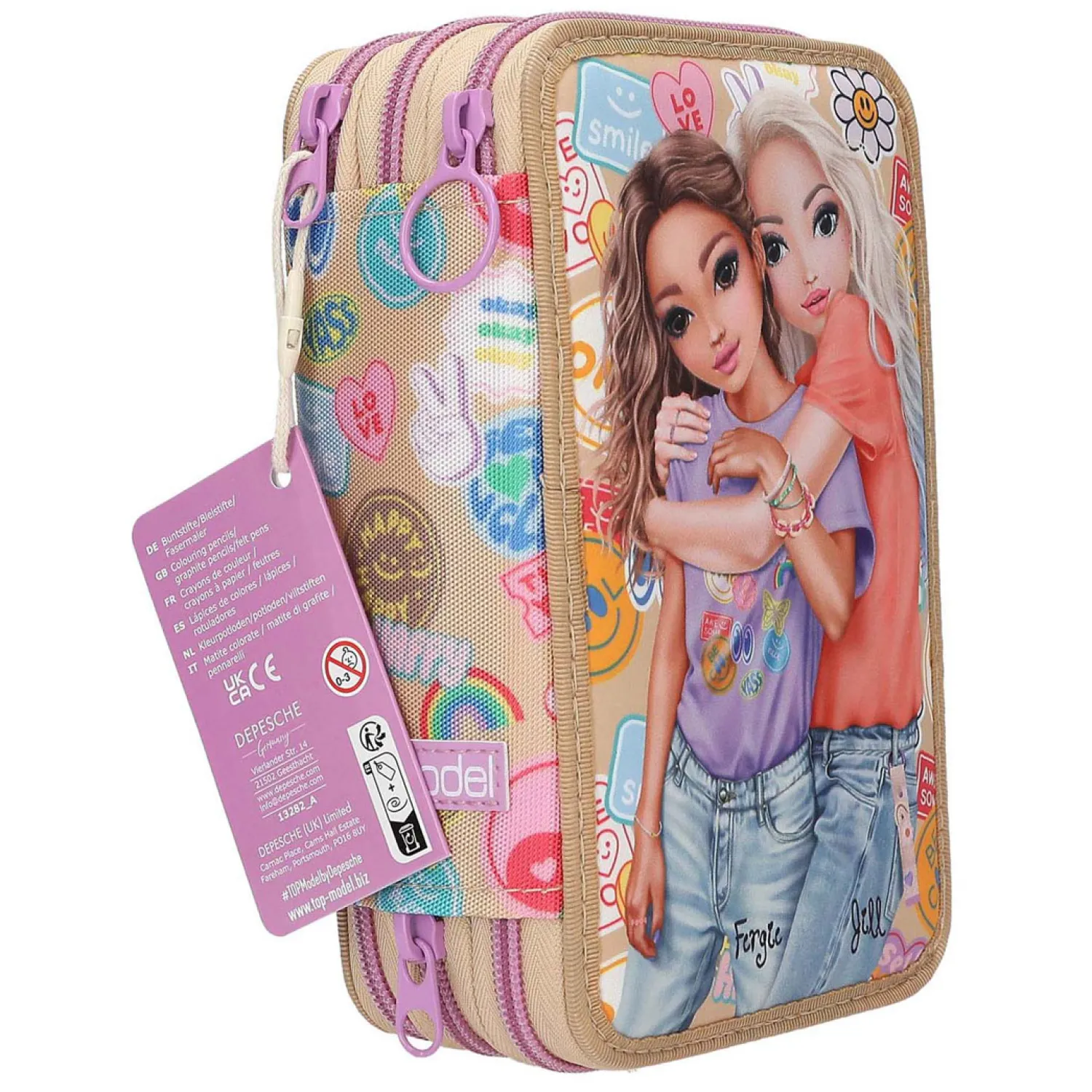 TOPModel 3-Vaks Etui Girl Power Outlet