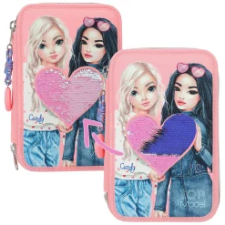 TOPModel 3-Vaks Etui met Wrijfpailetten Hot