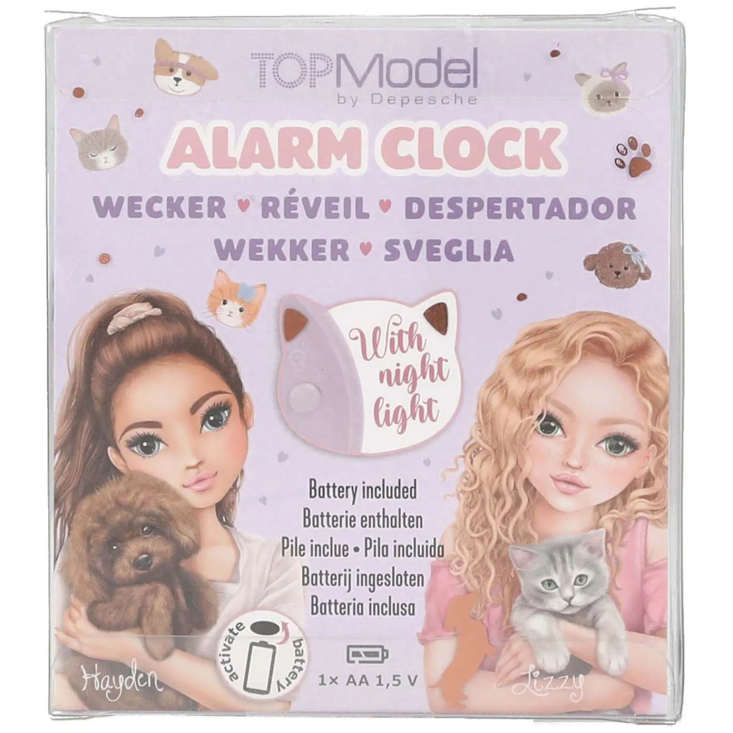 TOPModel Wekker Kitty and Doggy New