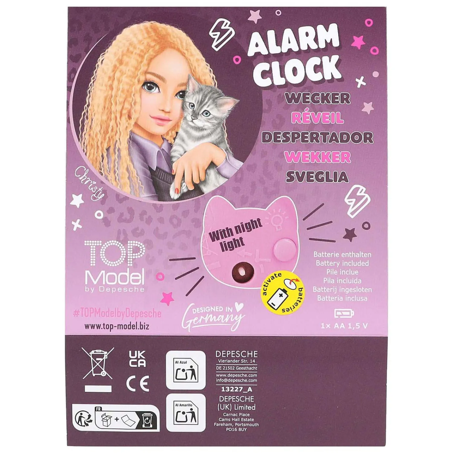 TOPModel Wekker Rebel Kitty Best