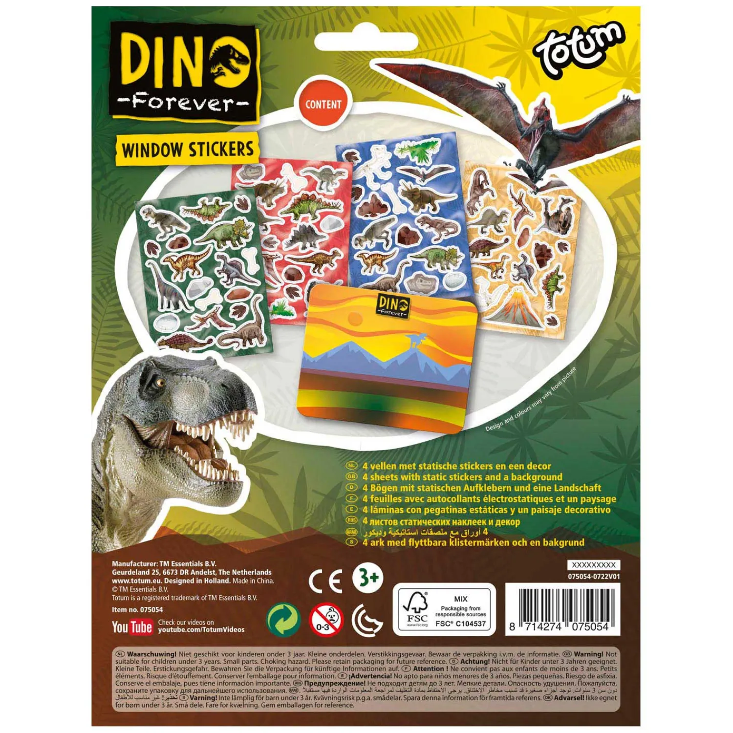 Dino Forever - Raamstickers-Totum