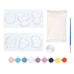 Creative Craft Group Totum 3in1 Stitch Diamond Painting, Armbanden maken en Gips Gieten Knutselset New