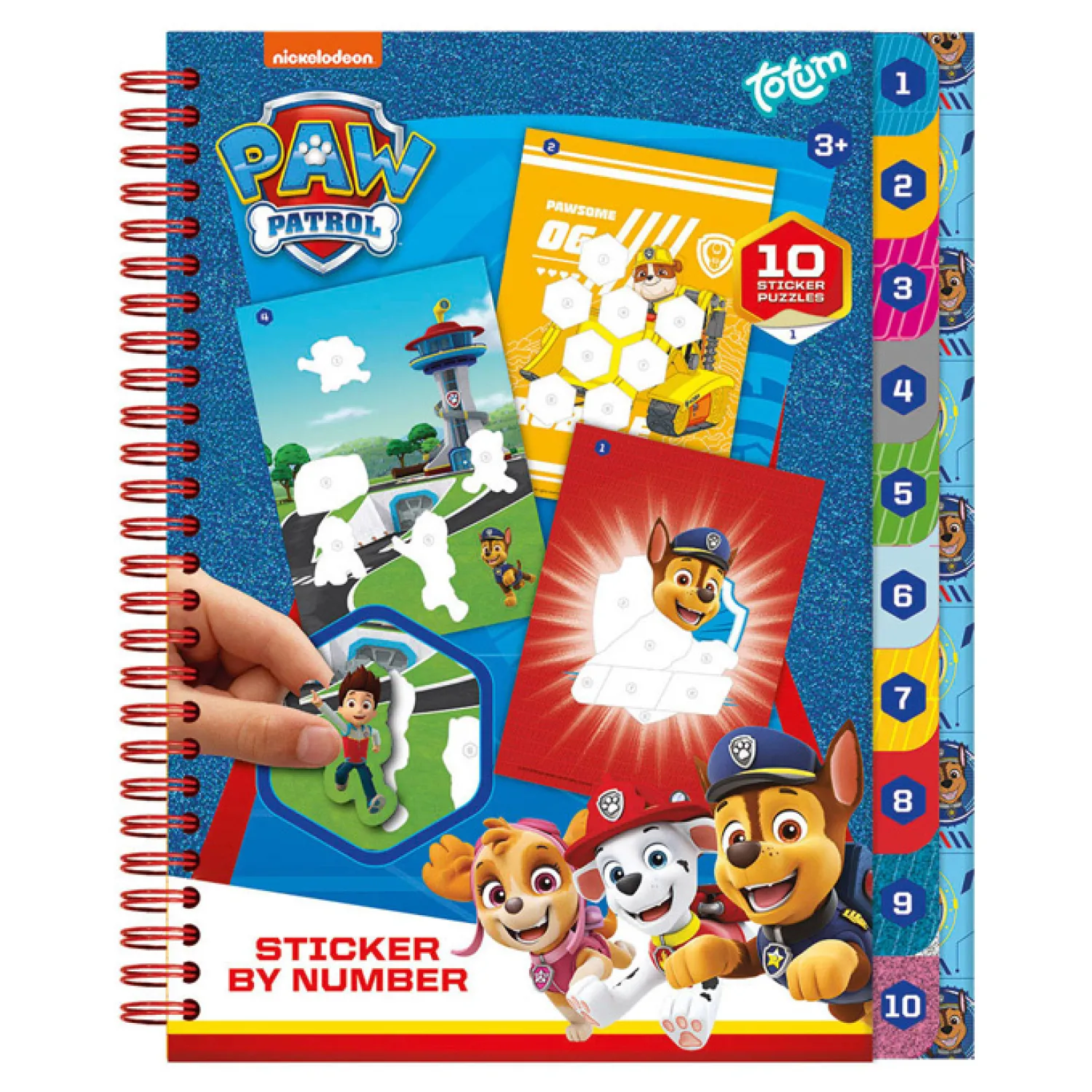 PAW Patrol Stickeren op Nummer Boek>Totum Discount