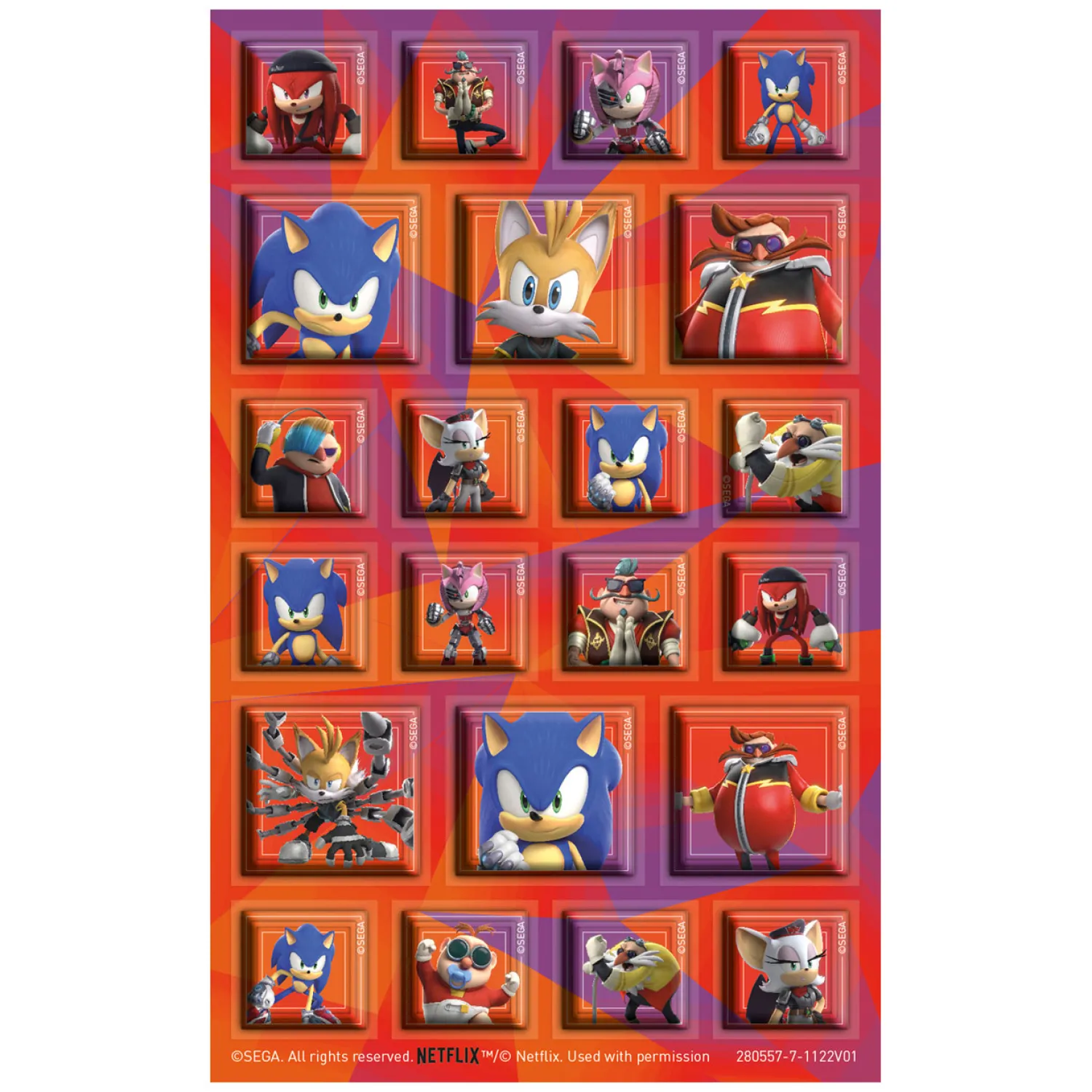 Sonic Super Stickerset>Totum Clearance