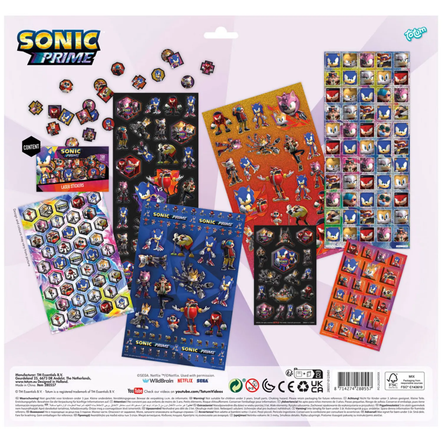 Sonic Super Stickerset>Totum Clearance