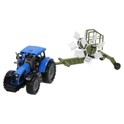 Tractor met Hooischudder 1:32 Best
